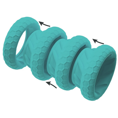 3-in-1 Cock & Ball Ring Bumper Set - PlayBlue