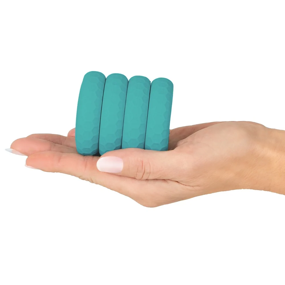 3-in-1 Cock & Ball Ring Bumper Set - PlayBlue