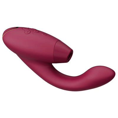 Womanizer - Duo 2 Rechargeable Silicone G-Spot and Clitoral Stimulator - PlayBlue