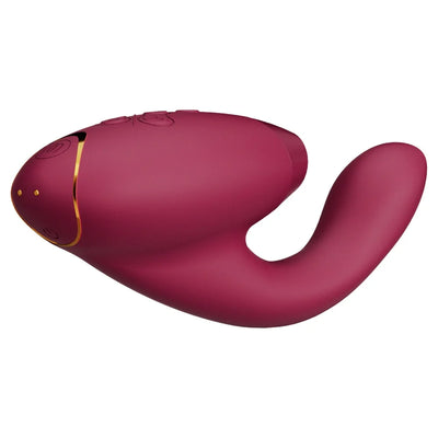 Womanizer - Duo 2 Rechargeable Silicone G-Spot and Clitoral Stimulator - PlayBlue
