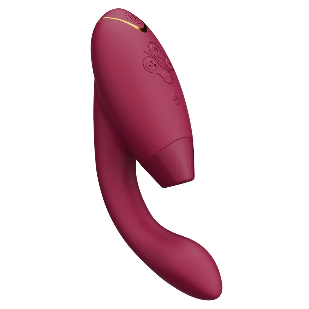 Womanizer - Duo 2 Rechargeable Silicone G-Spot and Clitoral Stimulator - PlayBlue