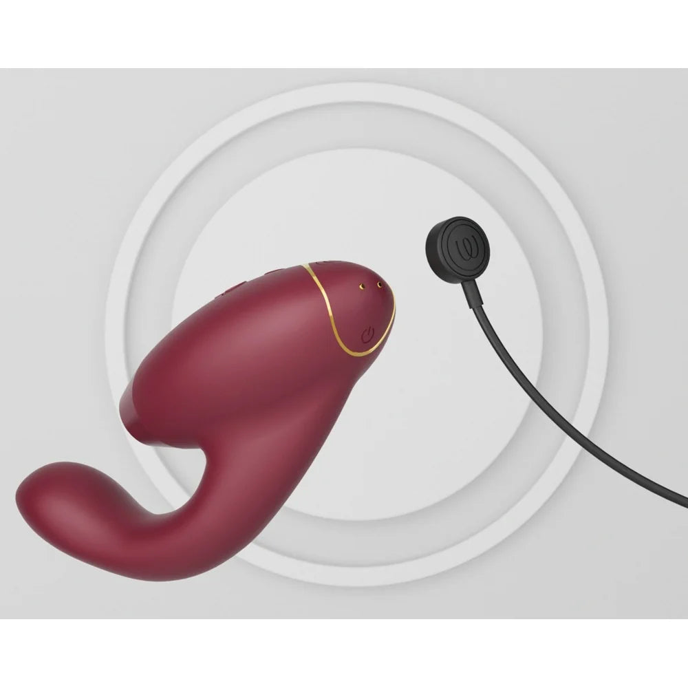 Womanizer - Duo 2 Rechargeable Silicone G-Spot and Clitoral Stimulator - PlayBlue