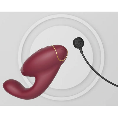 Womanizer - Duo 2 Rechargeable Silicone G-Spot and Clitoral Stimulator - PlayBlue