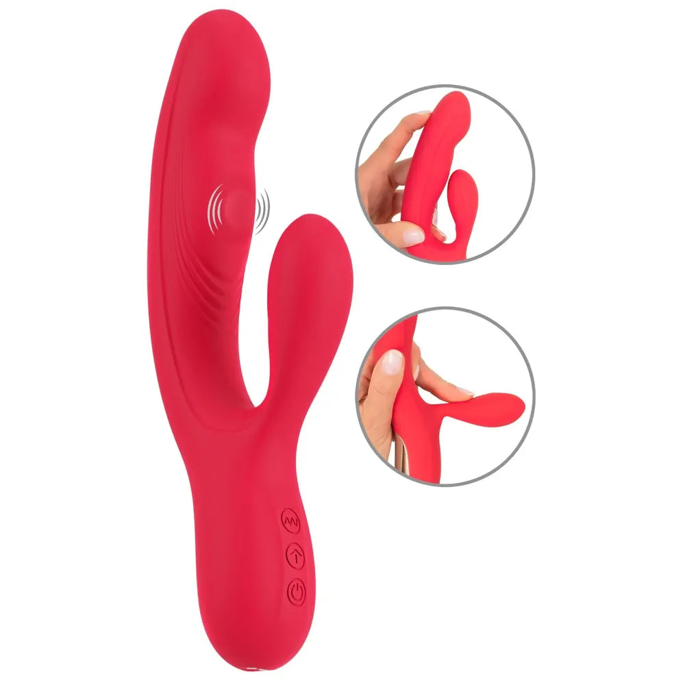 Sweet Smile - Thumping Rabbit Triple Motor Vibrator - PlayBlue
