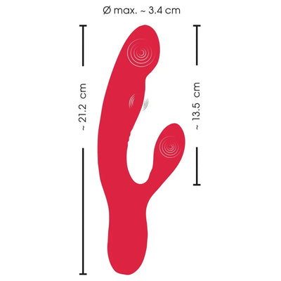 Sweet Smile - Thumping Rabbit Triple Motor Vibrator - PlayBlue
