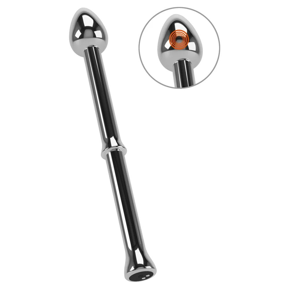 Vibrating Prostate Stimulator - Metal Milking Stick