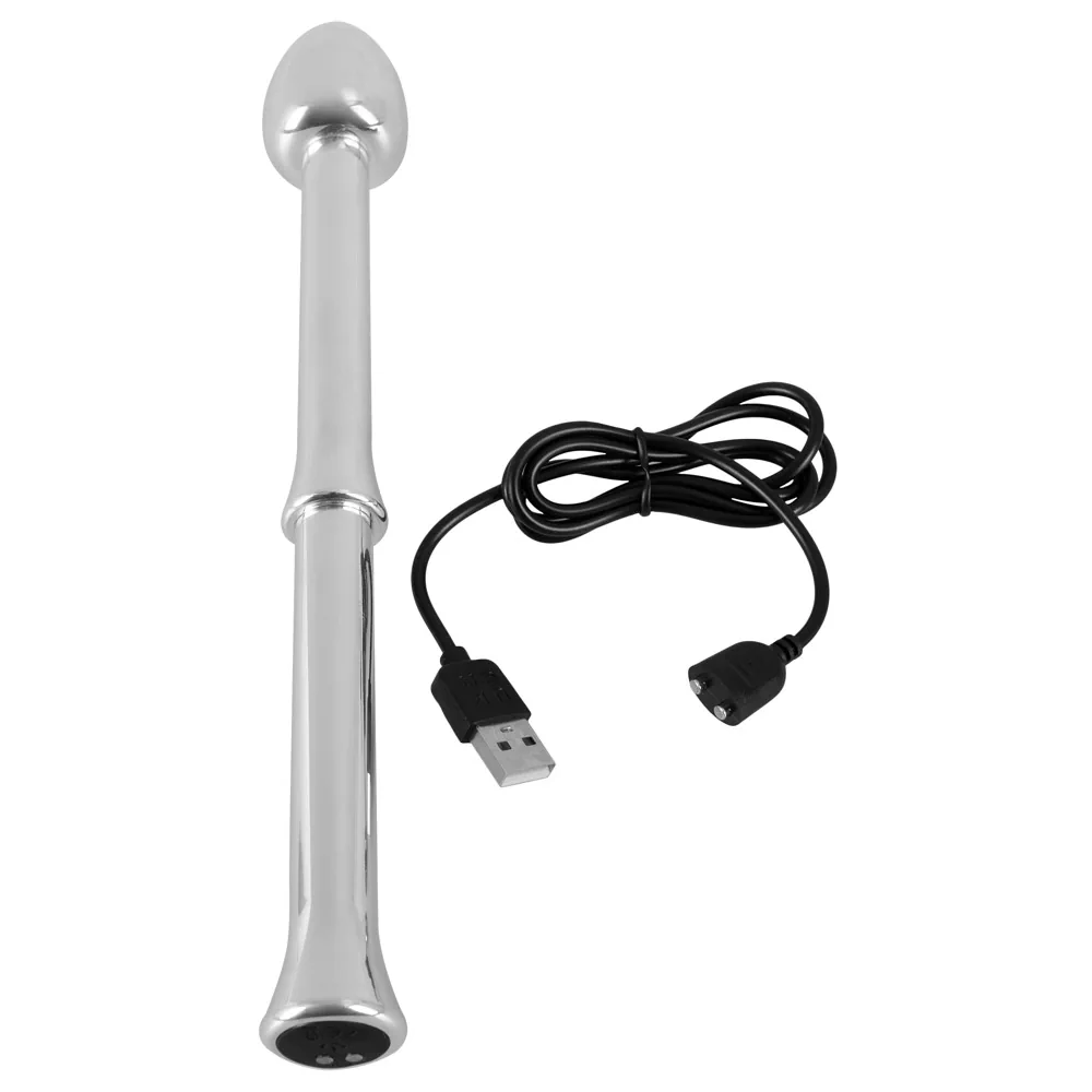Vibrating Prostate Stimulator - Metal Milking Stick