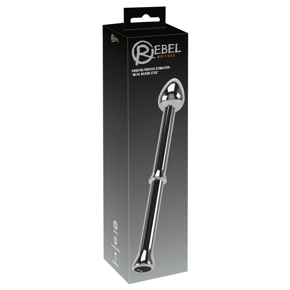 Vibrating Prostate Stimulator - Metal Milking Stick