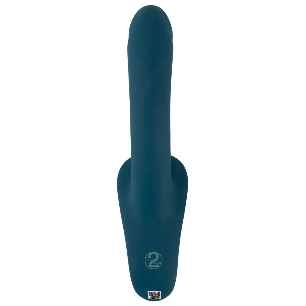 Premium Strap-On Set - Remote Control Dual Vibe - PlayBlue