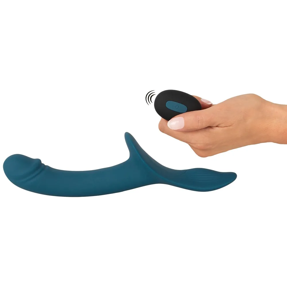 Premium Strap-On Set - Remote Control Dual Vibe - PlayBlue