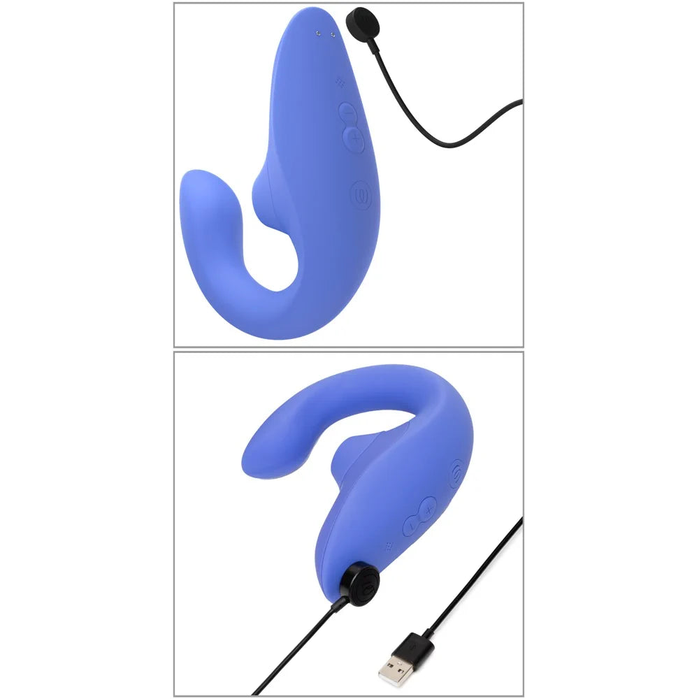 Womanizer - Blend Rechargeable G-Spot and Clitoral Stimulator - PlayBlue