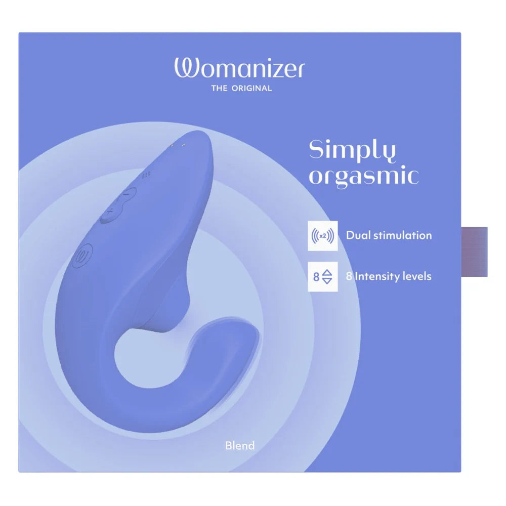 Womanizer - Blend Rechargeable G-Spot and Clitoral Stimulator - PlayBlue