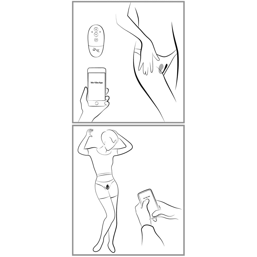 We-Vibe - Jive 2 App Controlled Rechargeable Love Egg Vibrator - PlayBlue