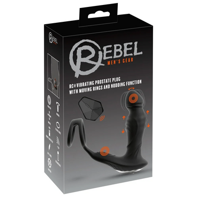 Rebel - Remote Controlled Prostate Vibe - Moving Nodding Functions - PlayBlue