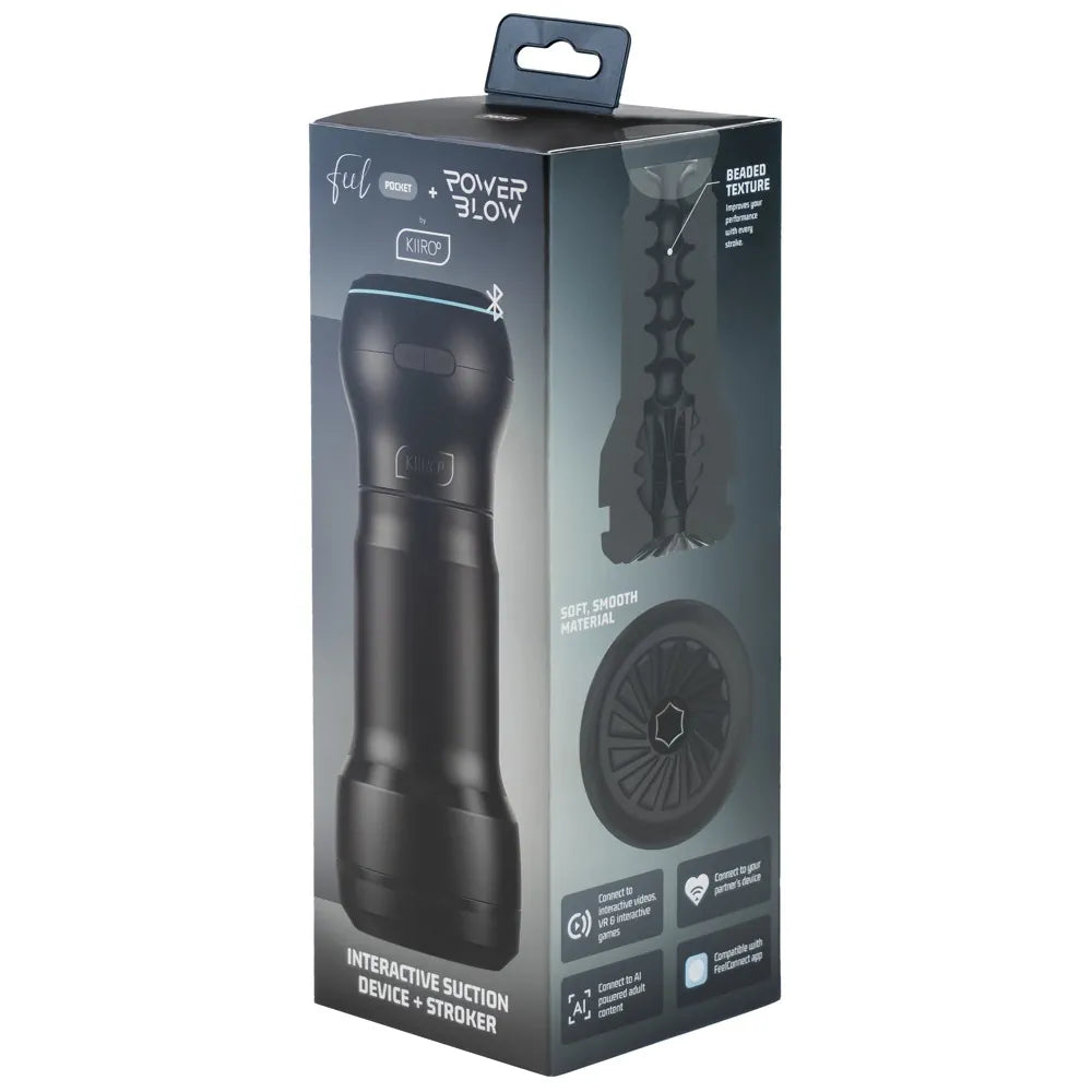 Kiiroo - PowerBlow + Feel Pocket Stroker Combo - PlayBlue