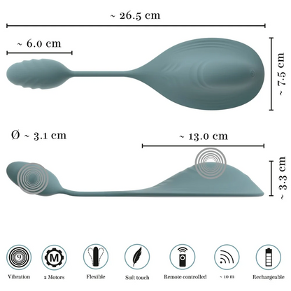 VibePad Mini with Vibro-Love Ball - PlayBlue