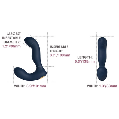 Svakom - Iker Neo - App Controlled Prostate Massager - PlayBlue