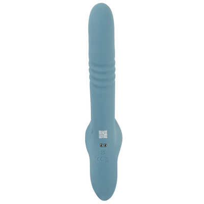 Strap-On Set - Thrusting Rabbit Dual Play - PlayBlue