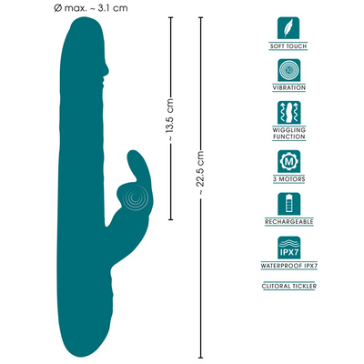 Sweet Smile - Rabbit Vibrator with Wiggling Function - PlayBlue