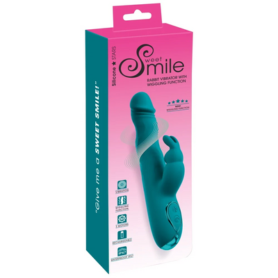 Sweet Smile - Rabbit Vibrator with Wiggling Function - PlayBlue