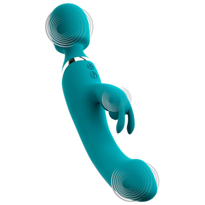 Sweet Smile - 3-in-1 Wand, Rabbit and Vibrator - PlayBlue