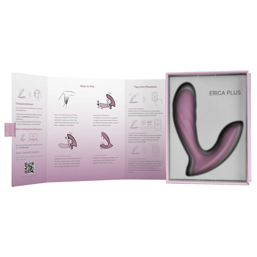 Svakom - Erica Plus Panty Vibe with Thrust - PlayBlue