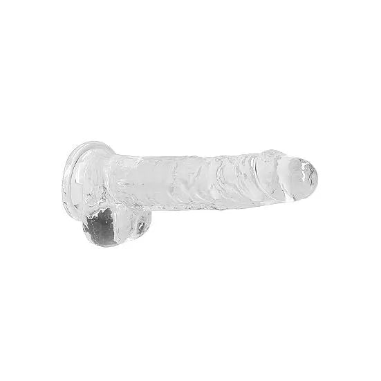 Loving Joy 8 Inch Dildo with Balls Clear