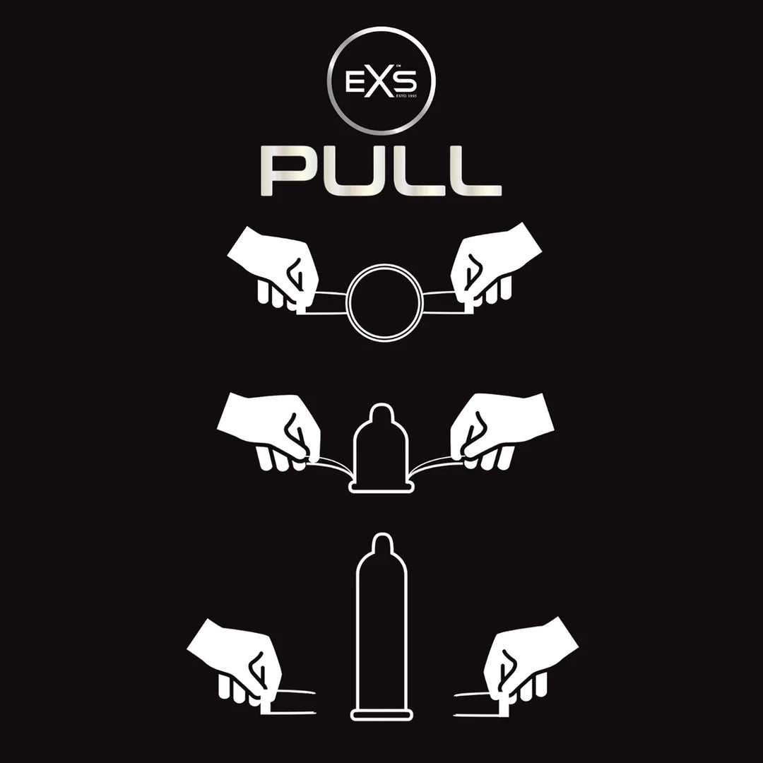 EXS Pull - Non-Latex Condoms - 6 Pieces - PlayBlue