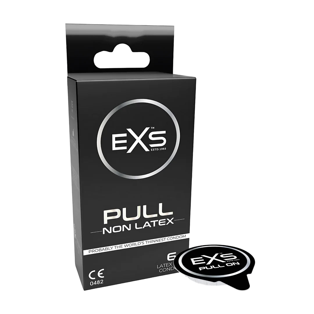EXS Pull - Non-Latex Condoms - 6 Pieces - PlayBlue