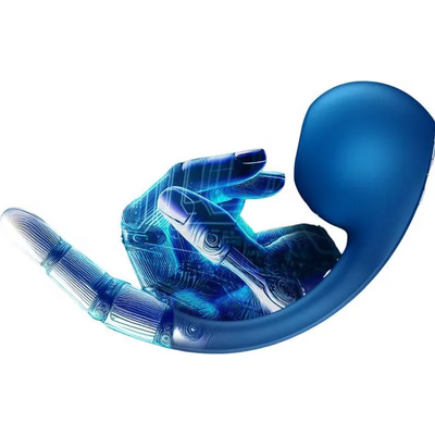 Satisfyer Pro+ Wave 4 Connect - G-Spot Robot Finger Caress - PlayBlue