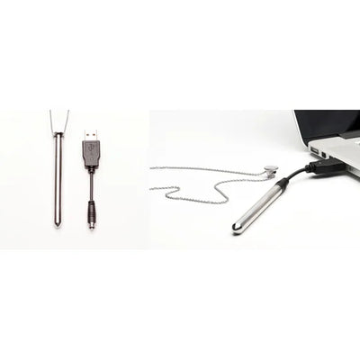 Crave - Vesper Vibrator Necklace Silver - PlayBlue