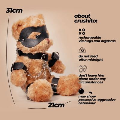 Crushito - Bondage Teddy Bear - Black