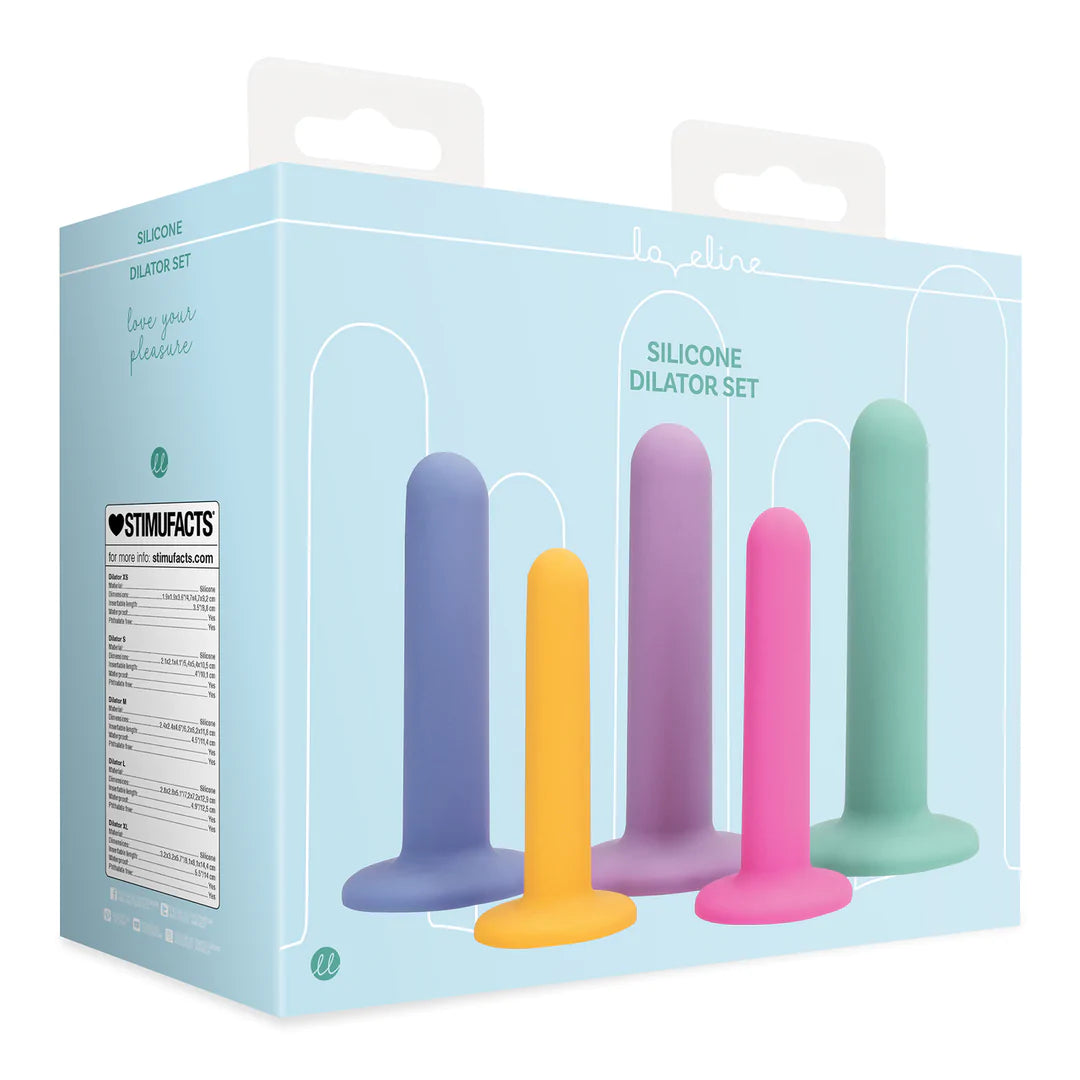 Loveline - Silicone Vagina Dilator Set - Multicolor 5pc Set - PlayBlue