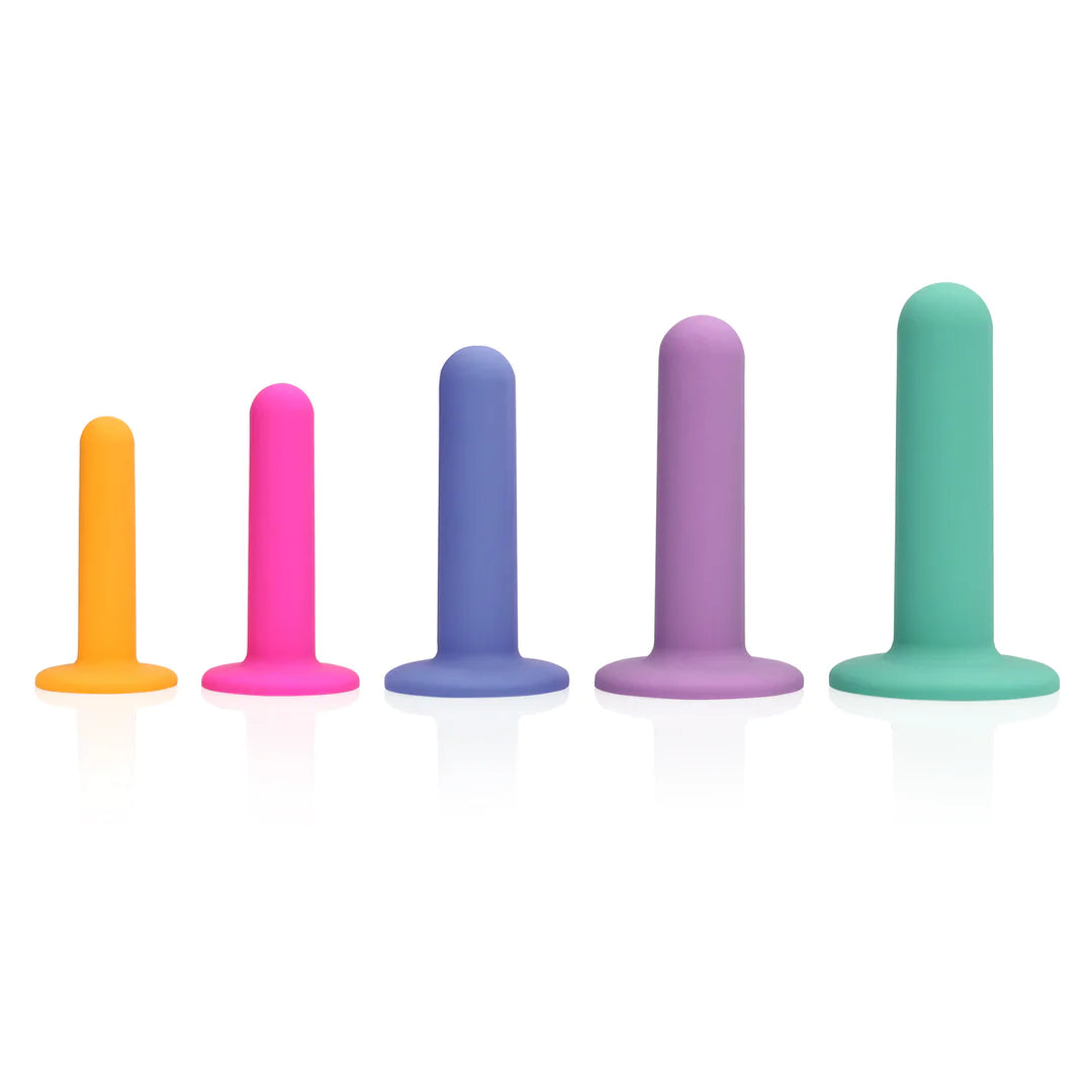Loveline - Silicone Vagina Dilator Set - Multicolor 5pc Set - PlayBlue