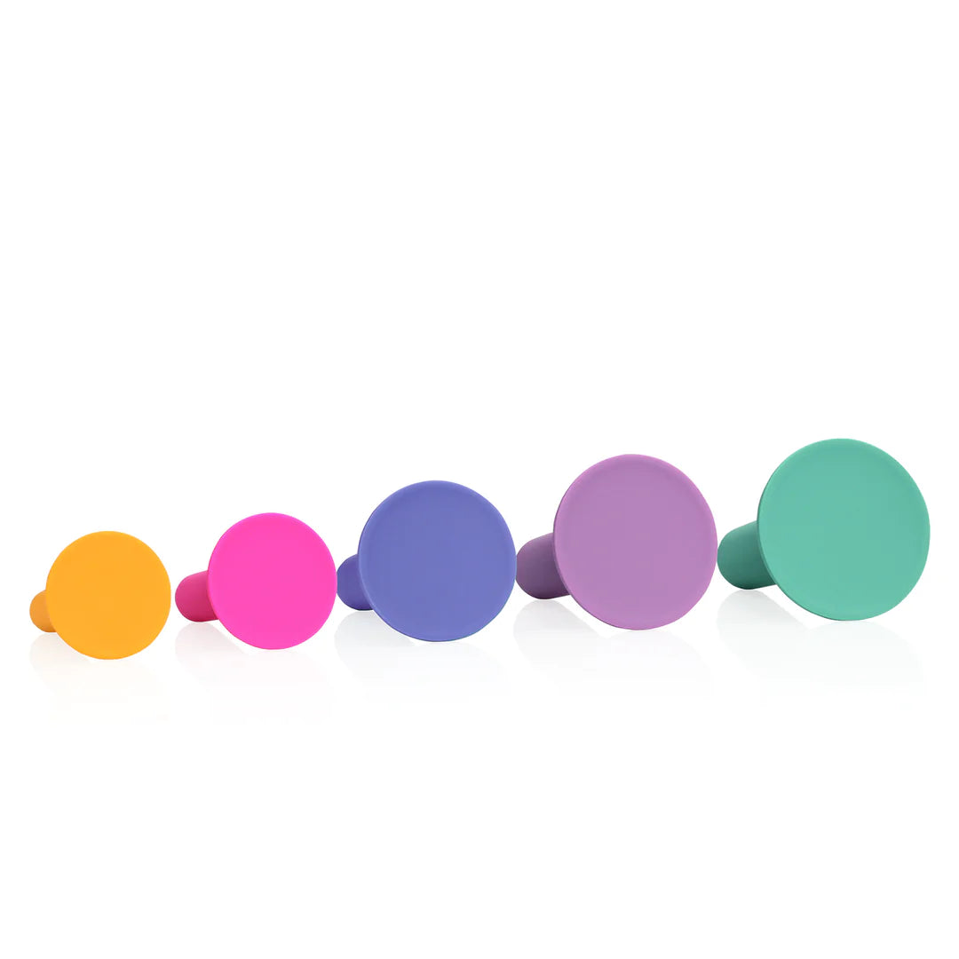 Loveline - Silicone Vagina Dilator Set - Multicolor 5pc Set - PlayBlue
