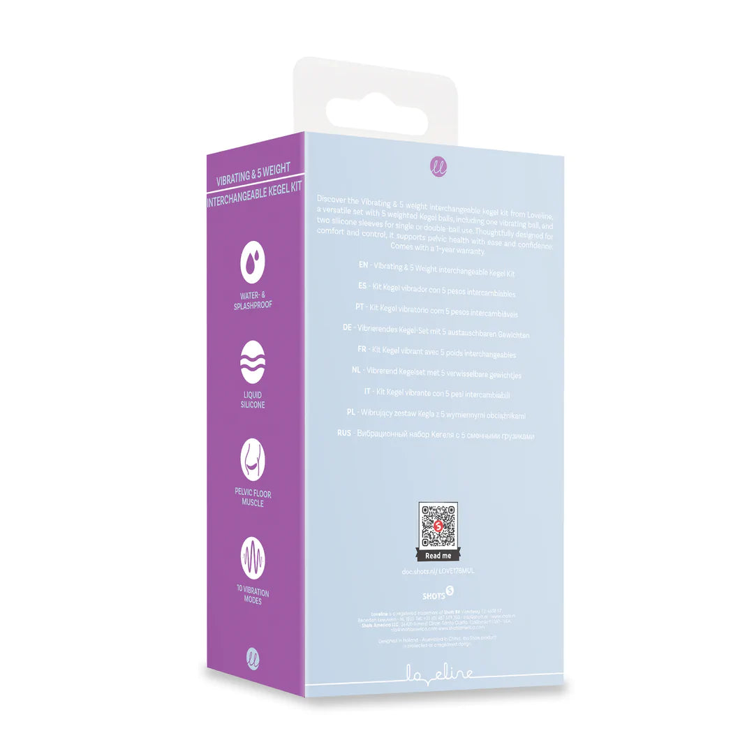 Loveline - Vibrating - 5 Weight Kegel Kit with Remote Control - PlayBlue