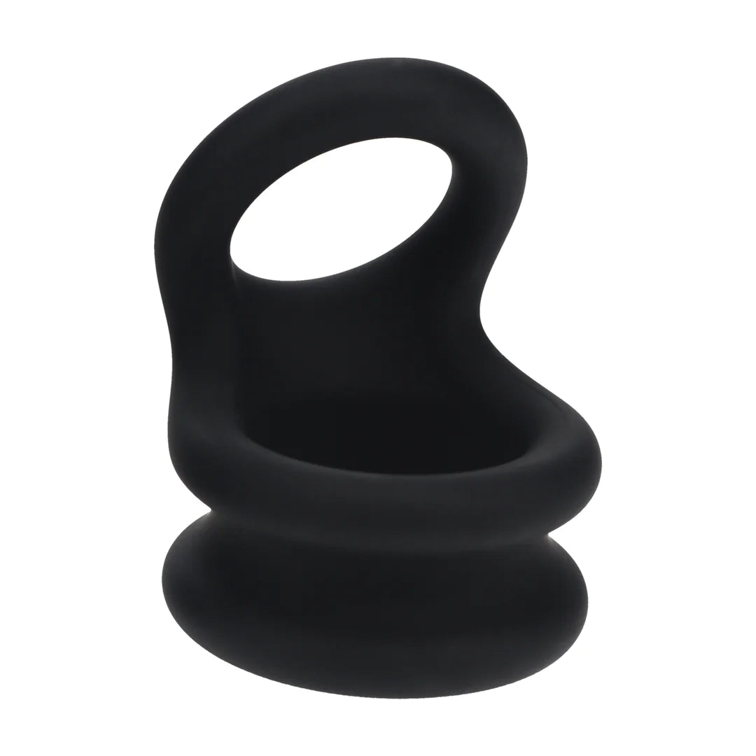 Levelz - Wide Double O Silicone Cockring - PlayBlue