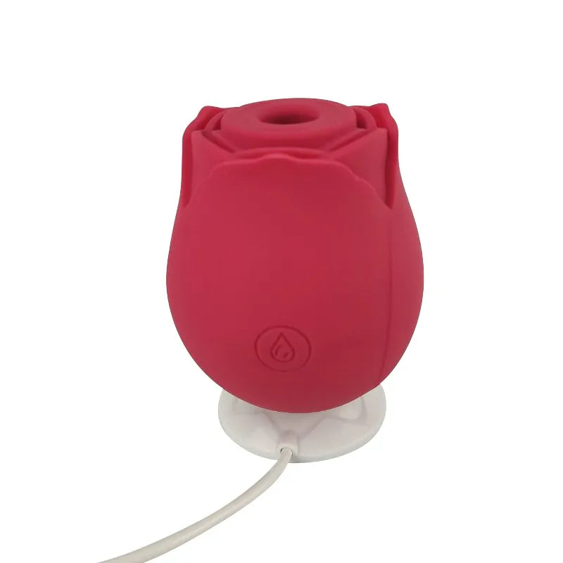 Loving Joy Rose Toy Clitoral Suction Vibrator - PlayBlue