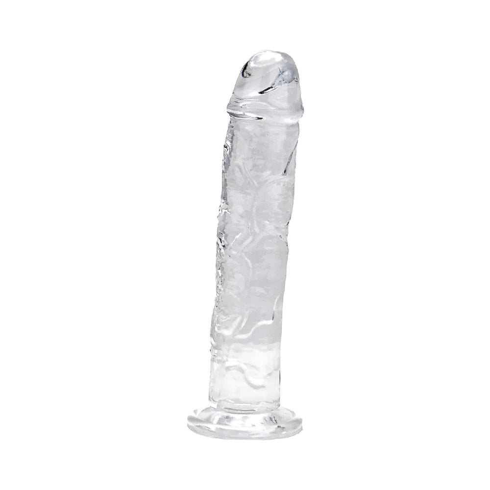 Loving Joy 9.5 Inch Dildo Clear - PlayBlue