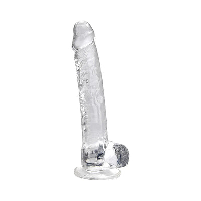 Loving Joy - 11 Realistic Dildo With Balls - Clear - PlayBlue