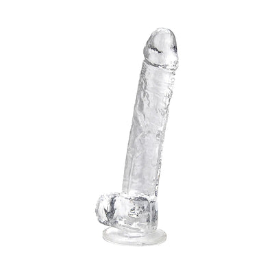 Loving Joy - 11 Realistic Dildo With Balls - Clear - PlayBlue