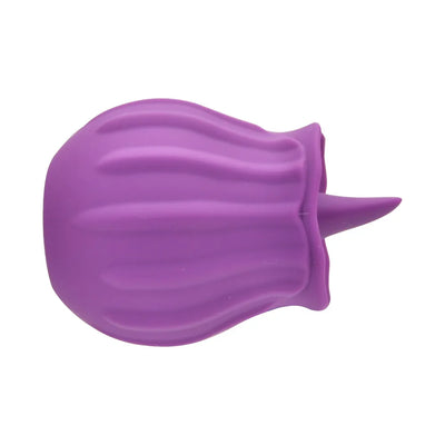 Loving Joy Rose Licking Clitoral Vibrator Purple - PlayBlue
