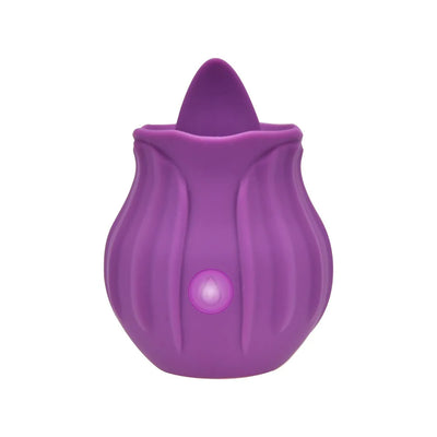 Loving Joy Rose Licking Clitoral Vibrator Purple - PlayBlue