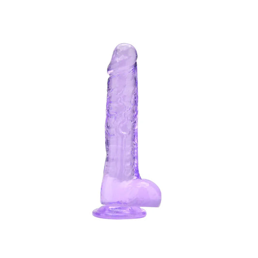 Loving Joy - 8 Realistic Dildo With Balls - Purple - PlayBlue