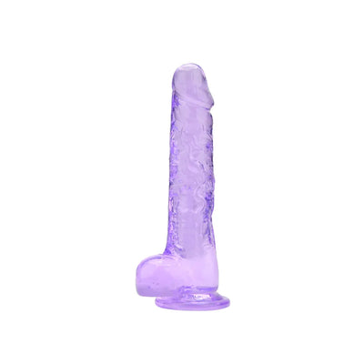 Loving Joy - 8 Realistic Dildo With Balls - Purple - PlayBlue