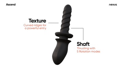 Nexus – Ascend Thrusting & Rotating Massager - PlayBlue