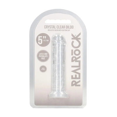 RealRock - 5" Realistic Transparent Dildo - PlayBlue