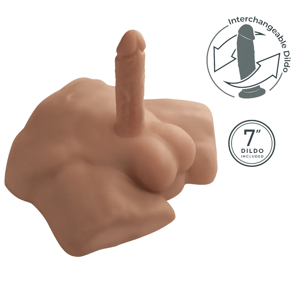 SilexD - Apollo - Liquid Silicone Half Male Torso - Full Size - PlayBlue