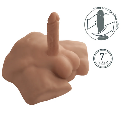 SilexD - Apollo - Liquid Silicone Half Male Torso - Full Size - PlayBlue