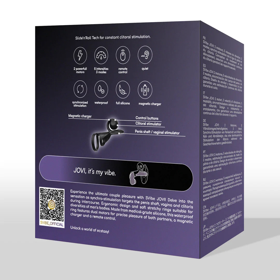 SVibe - JOVI - Dual Couples Ring Stimulator - PlayBlue